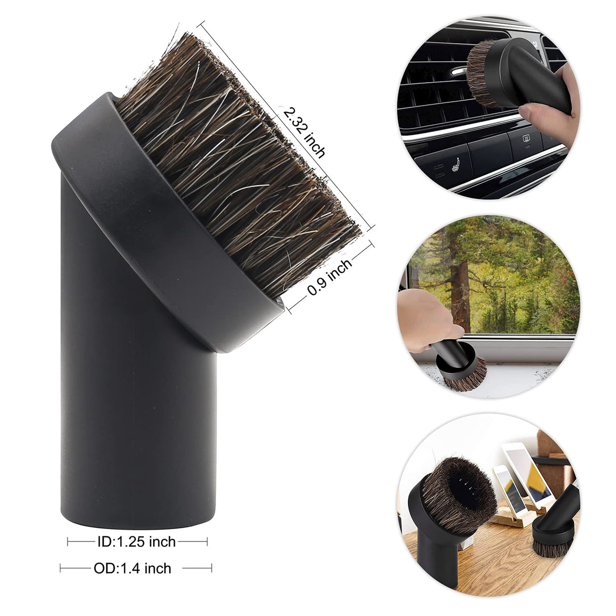 9 Pcs Universal Vacuum Attachments - Hose Adapters, Floor Brush, Crevice Tool for Shop Vac Accessories GIB cleaningtool