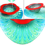 Acrylic Pouring Strainers, Angela&Alex 5 PCS Flow Painting Tools Christmas DIY Kits Drawing Sets Flower Strainers Plastic Silicone Drain Basket Angela&Alex