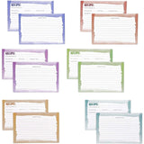 Juvale Wood Recipe Organization Box with Cards and Dividers Juvale