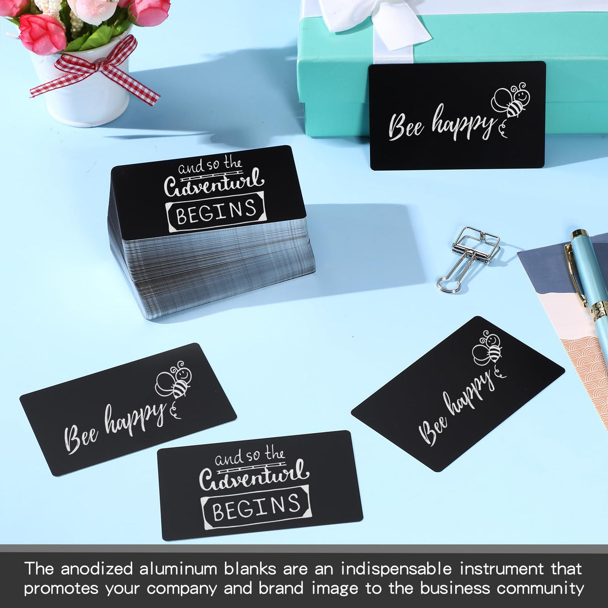 Zonon 200 Pack Engraving Aluminum Plates for CNC Engraver Laser Crafting Multipurpose Metal Metal Business Cards Sheets Engraving DIY Gift Cards 86 x Zonon