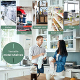 6-Tier Storage Shelves NSF Certified Wire Shelving Unit on Wheels Heavy Duty Metal Shelves Adjustable Steel Shelving 2100Lbs Capacity for Closet Meet perfect