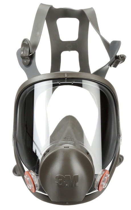 3M Full Facepiece Reusable Respirator 6800, NIOSH, Large Lens, ANSI High Impact Eye Protection, Silicone Face Seal, Four-Point Harness, Comfortable 3M