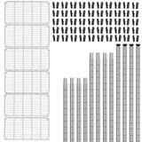 SINGAYE 6-Shelf Wire Shelving Unit, Adjustable Metal Shelves, Standing Shelf, 21.25" W X 11.41D X 69 "H (Silver) SINGAYE