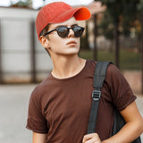 7 Pieces Unisex Vintage Washed Distressed Baseball Hat Baseball Cap Twill Adjustable Dad Hat (Khaki, Gray, Rose Red, Navy Blue, Sky Blue, Orange, Geyoga