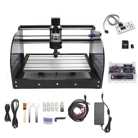 CNCTOPBAOS CNC 3018 Pro Max 3 Axis Desktop DIY Mini Wood Router Kit PCB PVC Milling Engraver Engraving Carving Machine GRBL Control with offline CNCTOPBAOS