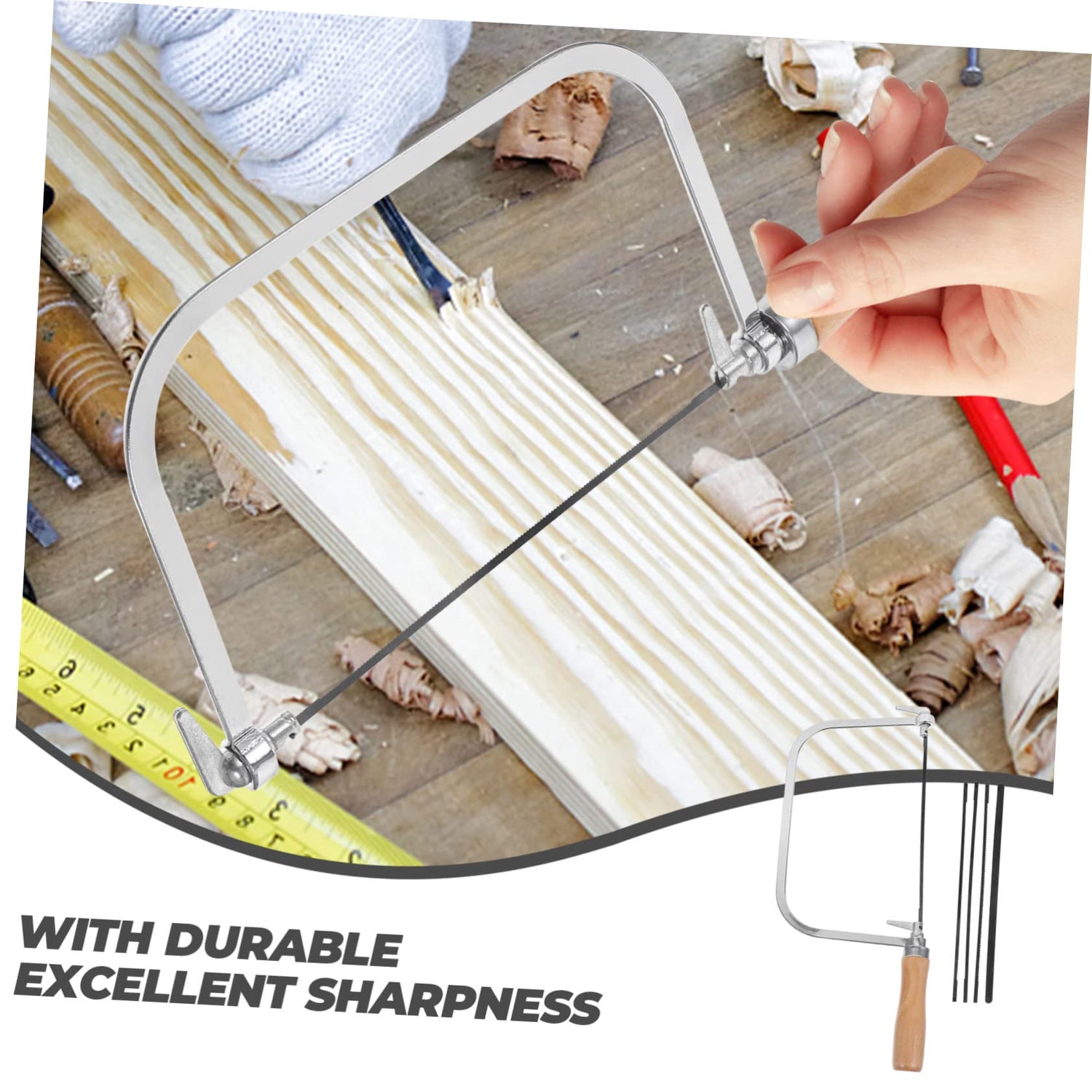 OSALADI 1 Set Engraving Saw Coping Blades Dowel Plate Kann Metal Cutting Coping Scroll Saws for Woodworking Hand Wood Handheld Coping Hacksaw for OSALADI