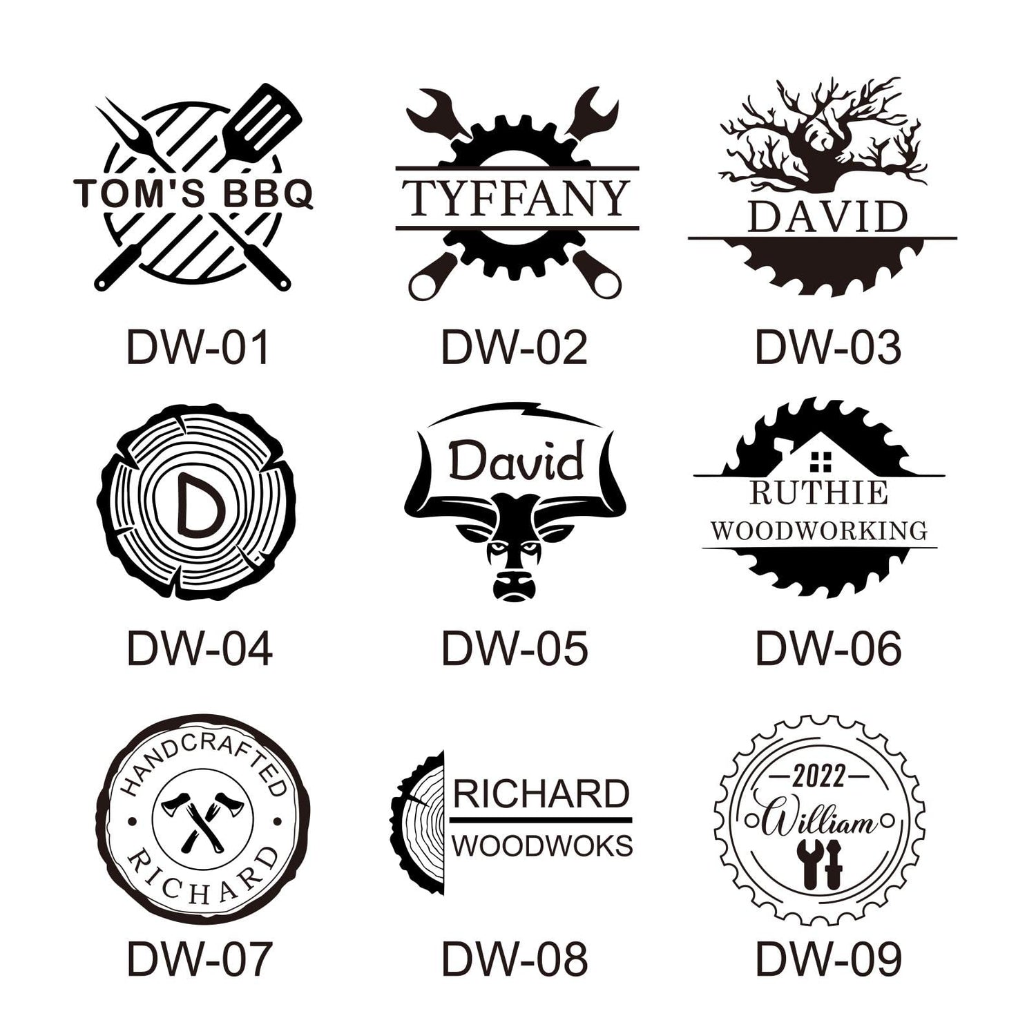 Custom Deironply Electric Branding Iron for Wood - Personalised Brass Stamp with Wood Handle Deironply