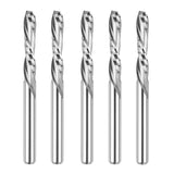 SpeTool Downcut CNC Bit 1/8 Inch Cutting Diameter 1/8 Inch Shank, Solid Carbide Spiral Router Bit Pluge Cut for Woodwoorking Inlay Engraving Tool SpeTool