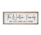 Personalized Framed Wooden Family Name Sign Last Name Wall Decor for Home Personalized Wedding Gifts For Couples Last Name Signs Personalized (10" x MRC Wood Products