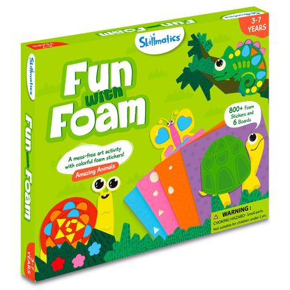 Skillmatics Art Activity - Fun with Foam Animals, No Mess Sticker Art for Kids, Craft Kits, DIY Activity, Gifts for Boys & Girls Ages 3, 4, 5, 6, 7, - WoodArtSupply