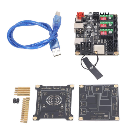 32bit Laser Engraver Control Board for Desktop Engraving Machines, MKS DLC32 V2.1 Offline Control (Motherboard and Protective Case) - WoodArtSupply