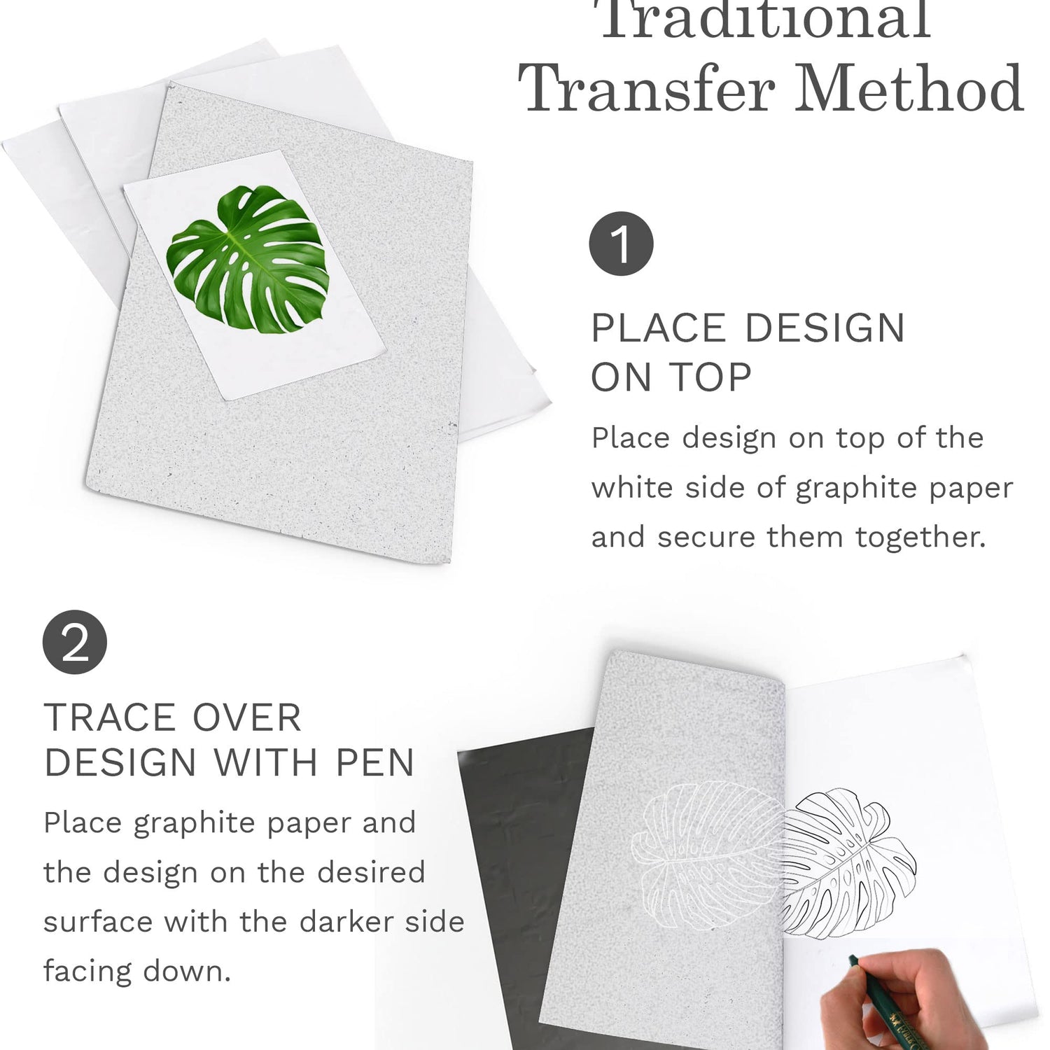 MyArtscape Art Supplies - Artist Quality Graphite Transfer Paper - 9" x 13" - 25 Sheets - Waxed Carbon Paper - with Tracing Paper Pad - 33lb - 9" x MyArtscape