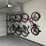 Wallmaster Swivel Double Bearing Design Bike Rack, Wall Mount Bicycles 2-Pack Storage System Vertical Bike Hook for Indoor/Outdoor Wallmaster