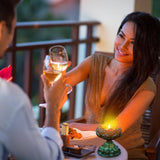 Voaesdk 2 Sets Tealight Candle Holder Resin Molds, Lotus Tea Light Candleholders Silicone Molds for Resin, Flower Votive Candlestick Epoxy Casting Voaesdk