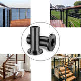 CKE 120 Pack T316 Black Stainless Steel Protector Sleeves for 1/8" Cable Deck Railing Kit System, Black Cable Railing Protector Sleeve for Wood Posts CKE