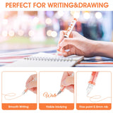 Cobee® 8 Colored Disposable Fountain Pens, Multicolor Ink Fine Point Pen Smooth Writing Calligraphy Pens for Sketching Journaling Calligraphy School Cobee