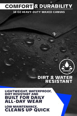 Dalstrong Professional Chef's Kitchen Apron - Sous Team 6" - Heavy Duty Waxed Canvas - 5 Storage Pockets + Towel & Tong Loop - Liquid Repellent Dalstrong