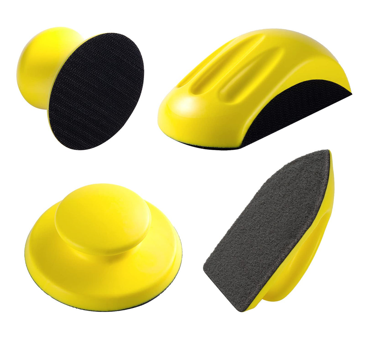 S SATC 4PCS Hook and Loop Sanding Block Included 1 Cleaning Brush 5 Inch Round and Mouse Sanding Block Meant for Wood Furniture Restoration Home Arts S SATC