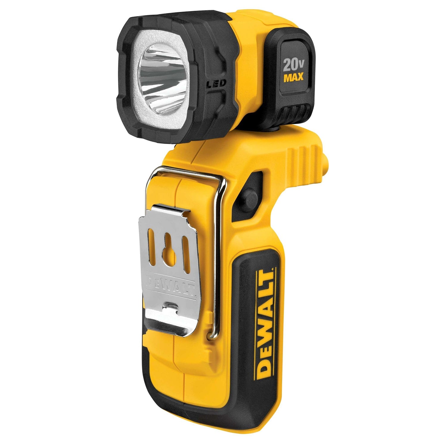 DEWALT 20V MAX LED Work Light, Magnetic, Freestanding and Clip-On, Bare Tool Only (DCL044) DEWALT