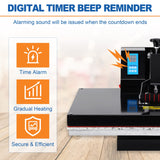 Iglobalbuy 16x24" Clamshell Heat Press Sublimation Machine, Digital Control Heat Press Transfer Printer, Large 16" x 24" Industrial Clamshell Design Iglobalbuy