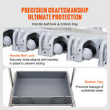 VEVOR Garden Tool Organizer, 10 Slots with Hooks, Yard Tool Tower Rack with Wheels for Garage Organization and Storage, Hold Long-Handled VEVOR