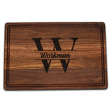 Refine Kitchenware Personalized Cutting Board, USA Made Custom Monogrammed Cutting Board, Custom Christmas Gift, Personalized Charcuterie Board WoodArtSupply
