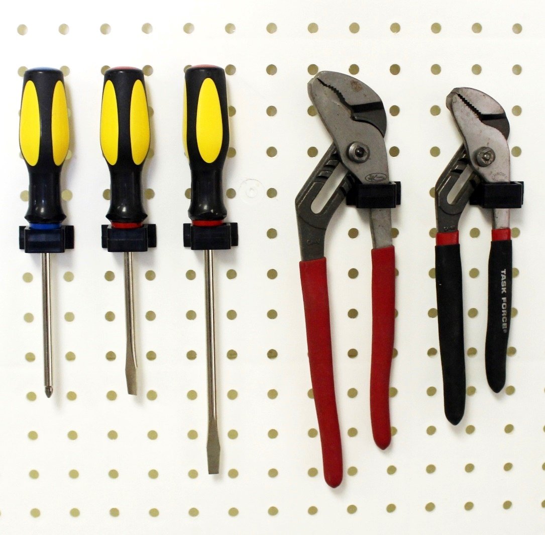 WallPeg Pegboard Wall Organizer Kit - Kit 96 B - (96"x32") Black Peg Board Panels, Shelves, Bins, Locking peg Hooks - Garage Storage for Tools. - WoodArtSupply