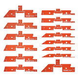 VEVOR Router Table Setup Bars, 14 pcs, Precision Aluminum Setup Blocks Height Gauge Set, with Laser Engraved Size Markings Storage Case, Measuring VEVOR