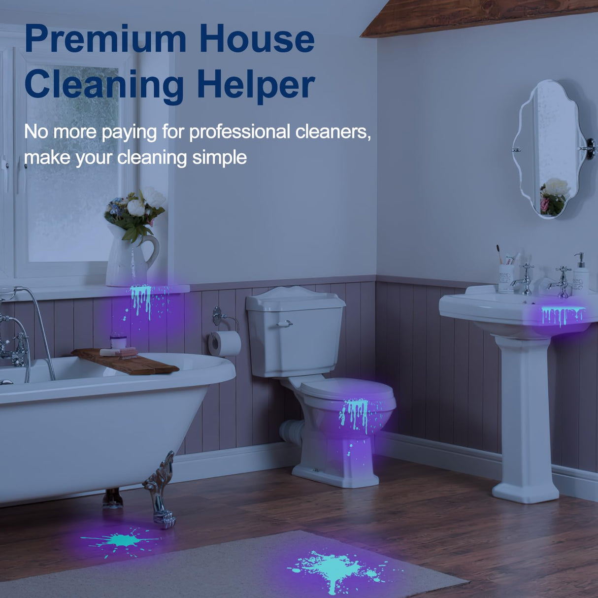 Black Light UV Light Flashlight: Vansky 395nm 12 LED 2 Pack Ultraviolet Blacklight Flashlight Mini Powerful Pet Urine Detector for Dog/Cat, Carpet Vansky