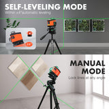 DOVOH 4x360° Laser Level 360 Self Leveling, 16 Line Laser Leveler for Construction Floor Tiling and Ceiling Rechargeable Green Beam 4D Plane Magnetic DOVOH