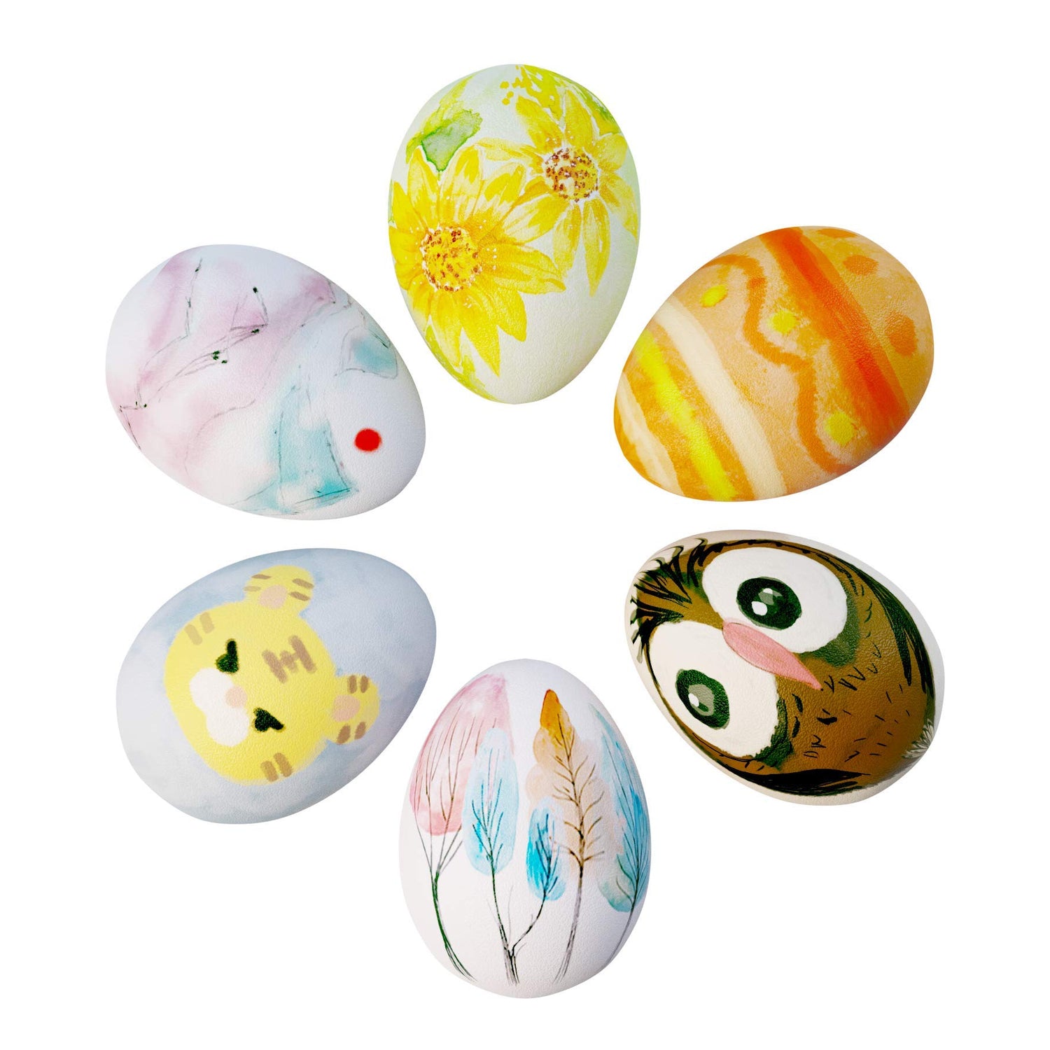 Dan&Darci Egg Squishy Painting Kit - Arts and Crafts for Girls and Boys - Kids Easter Art Activities - Craft Gift for Kids Ages 4 5 6 7 8 9 10 Year Dan&Darci