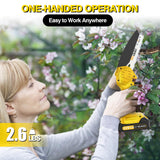 Mini Chainsaw, RLSOO 6-Inch Electric Chainsaw Cordless, Portable Small Handheld Chain Saw for Wood Cutting, Tree Trimming, Courtyard, Household, and RLSOO