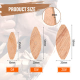 Beechwood Joiner Biscuits Number 0, 10, 20 Wood Joining Biscuits Woodworking Biscuits Assorted Beech Wood Chips for Crafting Woodworking(150 Pieces) Yalikop