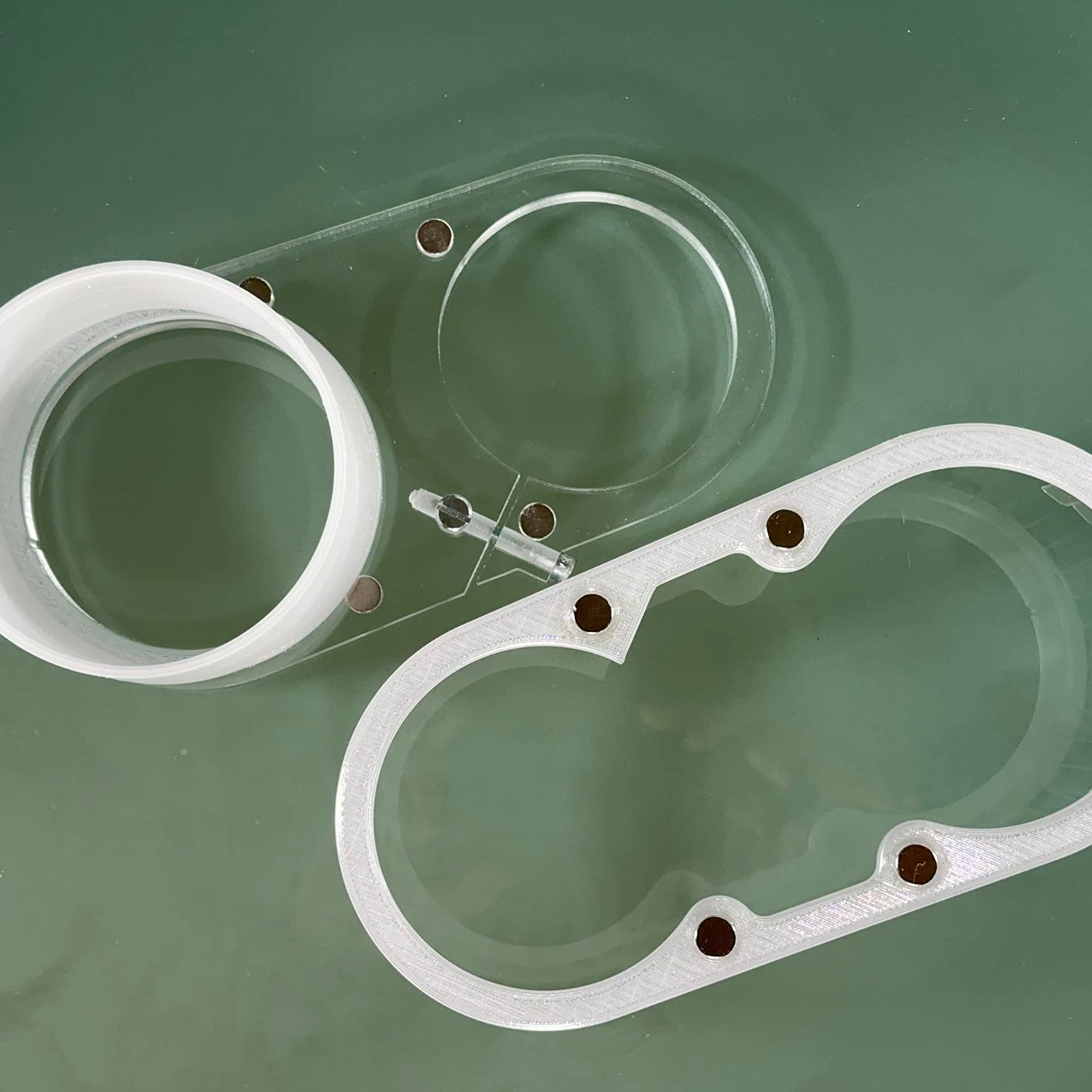 Clear Dust boot/shoe for CNC milling machine - 80mm router body diameter - 4" vacuum port Generic