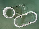 Clear Dust boot/shoe for CNC milling machine - 80mm router body diameter - 4" vacuum port Generic