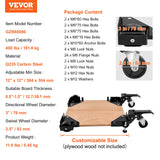 VEVOR Mobile Base, 400 lbs Weight Capacity, Adjustable from 12" x 12" to Infinity, Heavy Duty Universal Mobile Base Stand with Swivel Wheels, for VEVOR