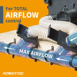 POWERTEC 70133 2-1/2-Inch Blast Gate for Dust Collector, Dust Collection Fittings POWERTEC