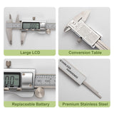 SCITOOLS All-Metal Digital Caliper 0-6"Measuring Tool, Micrometer Caliper with Auto-Off Feature, Interchangeable Between inches and millimeters for SCITOOLS