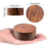 KINGTOP 3 Inch Large Spice Grinder, Zinc Alloy Mills (Wood Grain Brown) KINGTOP