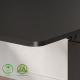 FLEXISPOT Dual Motor 4 Legs L Shaped Standing Desk Corner Desk Computer Electric Sit Stand Up Desk Height Adjustable Desk Home Office Table with FLEXISPOT