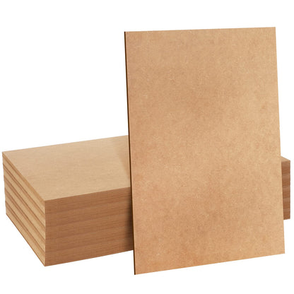 10 Pcs 3 mm 1/8 x 12 x 20 Inch MDF Wood Board Medium Density Fiberboard Panels Cardboard Sheets for Arts Crafts, School DIY Projects, Drawing,