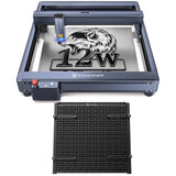 WIZMAKER Laser Engraver, 12W Output Powerful Laser Cutter DIY Laser Engraving Machine + WIZMAKER Upgraded Honeycomb Laser Bed, Spliceable Laser WIZMAKER