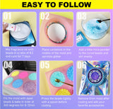 MUBYOK M436 Car Freshies Supplies Starter Kit,DIY Freshie Making kit with 1LB Unscented Aroma Beads,3 inch Circle Freshies Silicone Molds,4 OZ MUBYOK