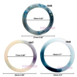 Funshowcase Boho Resin Ring Silicone Mold for Liquid Clay Crafting, Resin Epoxy, Jewelry Making Flat 18mm 17mm 16mm US Size 5 6 8 FUNSHOWCASE