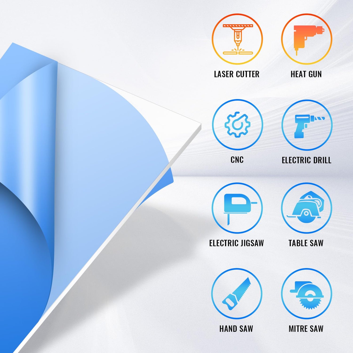 Langaelex Acrylic Sheets - 2 Pack of 18x24" 1/8" Thick Clear Cast Plexiglass for Picture Frame Glass Replacement, Projects Display & Painting - Laser Langaelex