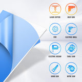 Langaelex Acrylic Sheets - 2 Pack of 18x24" 1/8" Thick Clear Cast Plexiglass for Picture Frame Glass Replacement, Projects Display & Painting - Laser Langaelex