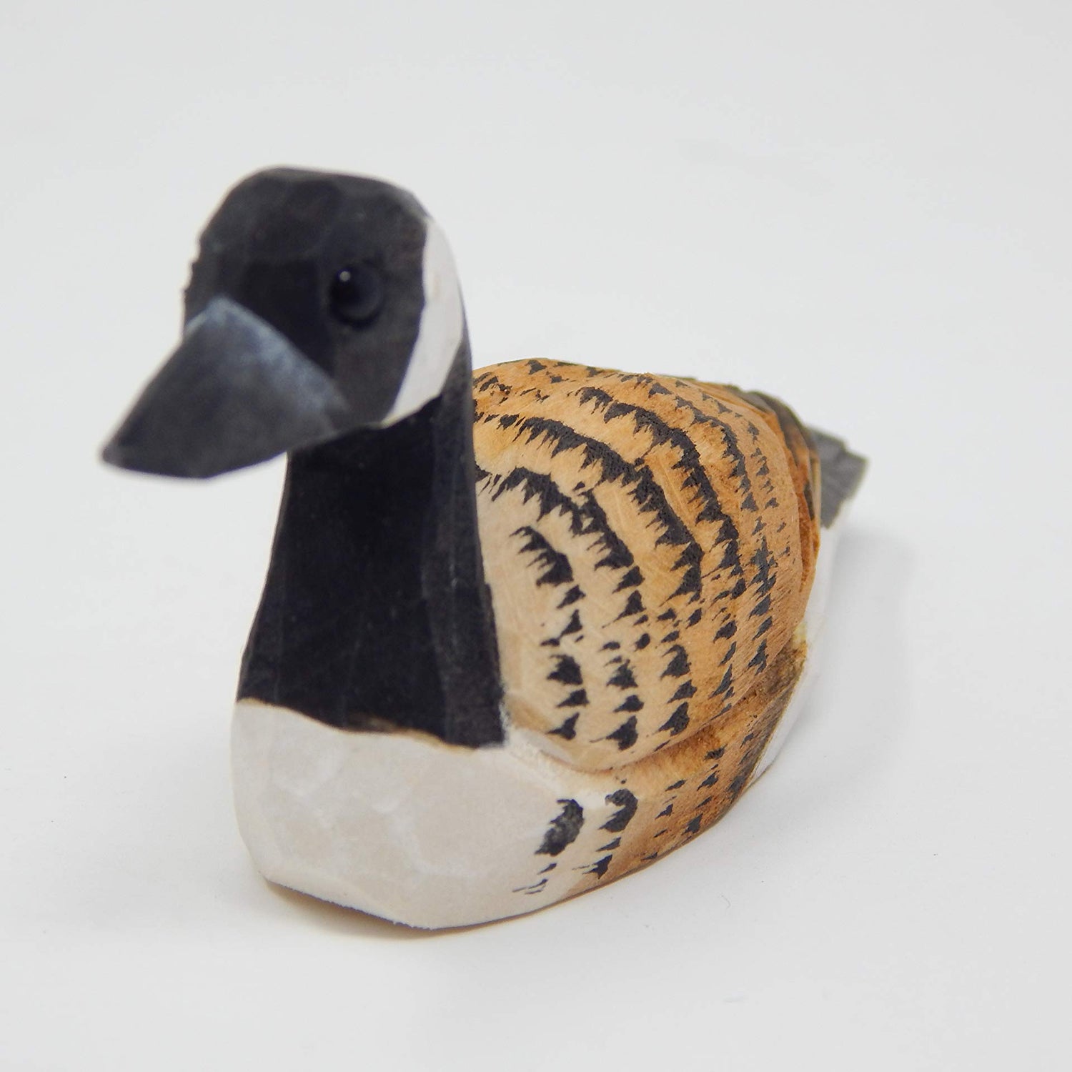 Canada Goose Bird Ornament Wood Hanging Figurine Holiday Decoration Handmade Carving Small Animal Selsela