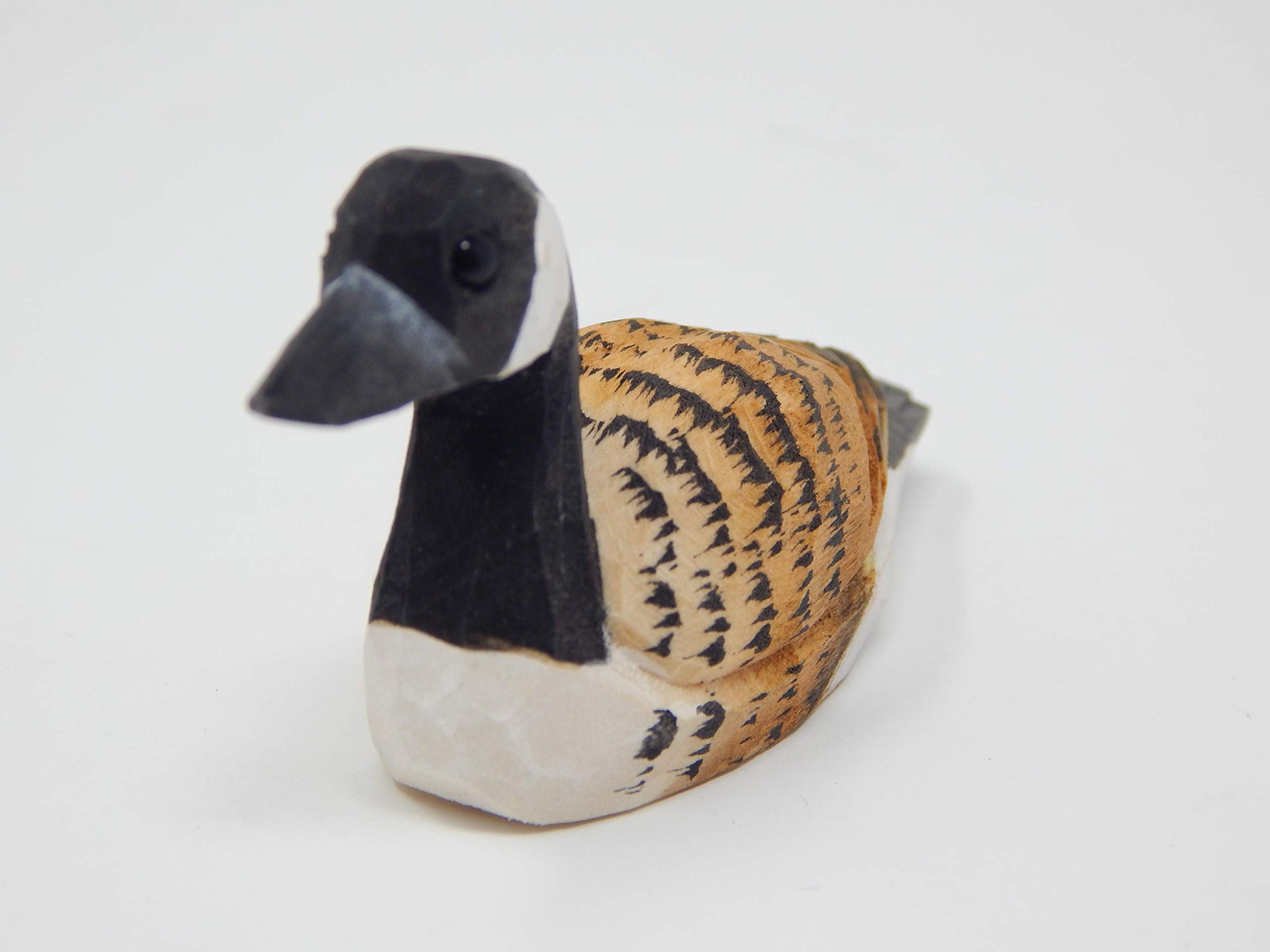 Canada Goose Bird Ornament Wood Hanging Figurine Holiday Decoration Handmade Carving Small Animal - WoodArtSupply