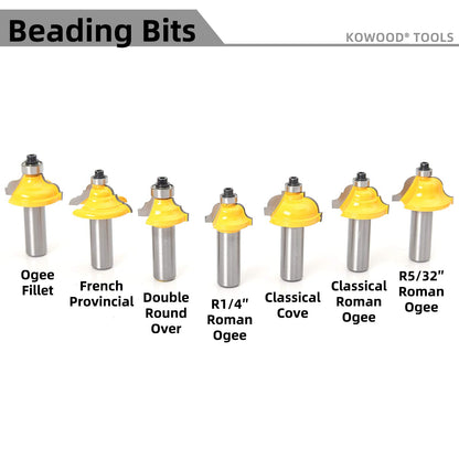 KOWOOD Router Bits Set 1/2 Inch Shank 丨70 - Piece Set. - WoodArtSupply