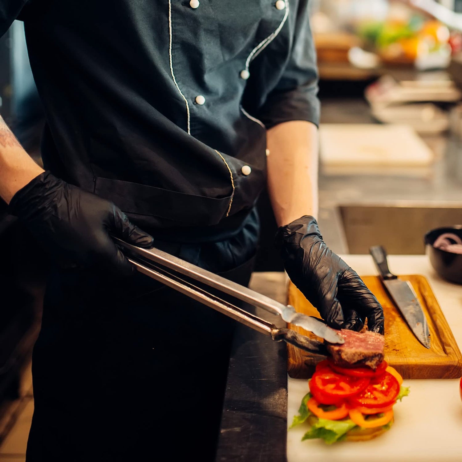 Schneider Black Vinyl Exam Gloves, 4mil, Disposable Latex-Free, Plastic Gloves for Medical, Cooking, Cleaning, and Food Prep, Sizes Medium Schneider